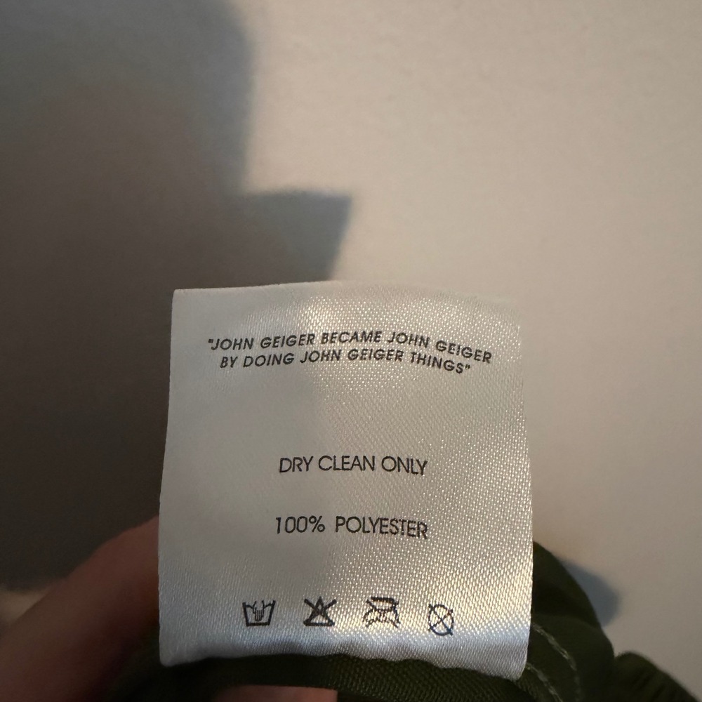 John Geiger Signature 9 Pocket Cargo Pants SZN 1 S Olive Orange archive pull on - Picture 6 of 6